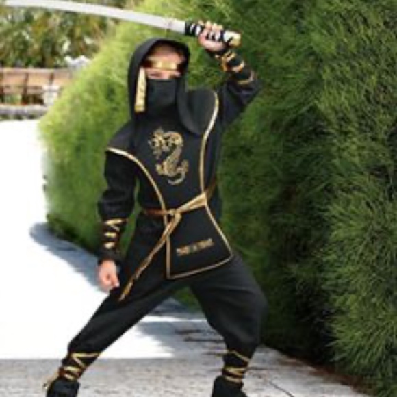 In Character Costumes Ninja Warrior Shirt and Pant Set, Black Size 12 - Picture 1 of 9